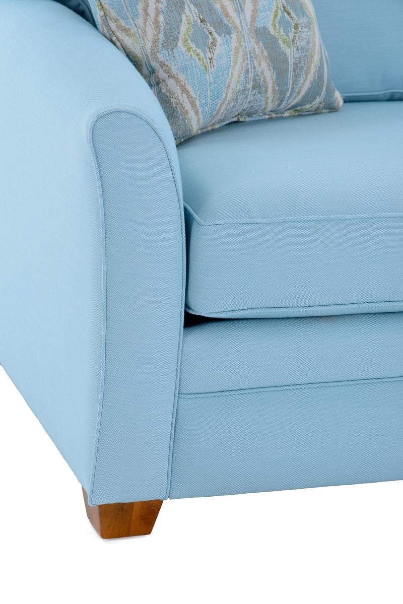 Capris Furniture 202 S202 FIFE LARIMAR Casual Flared Arm Sofa Baer's